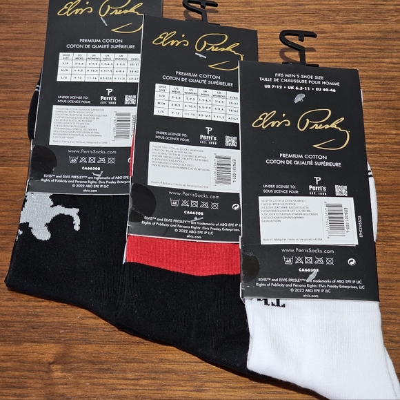 Elvis Presley Socks-Lot of 3-Brand New With Tags - Picture 2 of 8